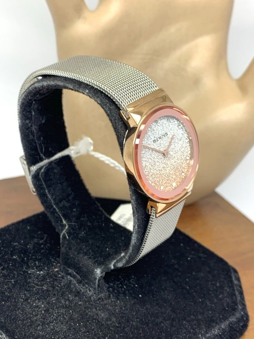 Bering Women's Watch 10126-0663 Quartz Two Tone 25mm Petite Mesh Stainless Steel - Picture 14 of 14